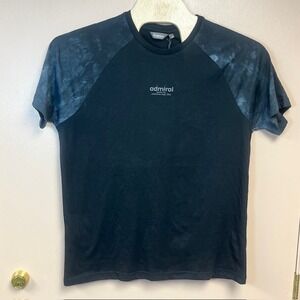 Admiral Sports Inc Mens XL Black Tie Dye Raglan T-Shirt Athleisure‎ Willy Un Bil